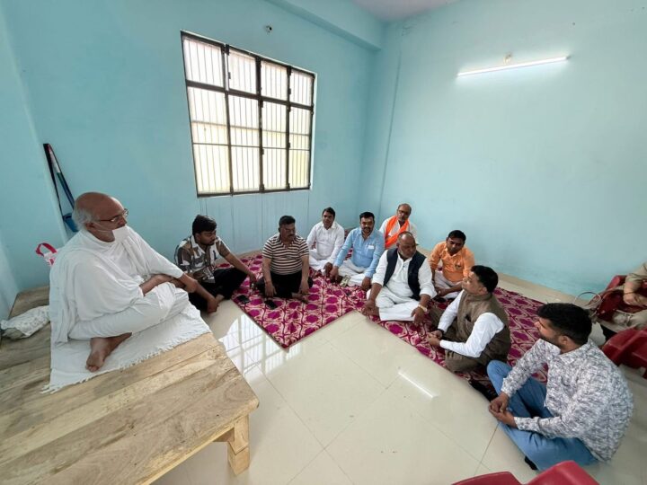 जैन मुनि मणिभद्र महाराज का राजातालाब में भव्य स्वागत