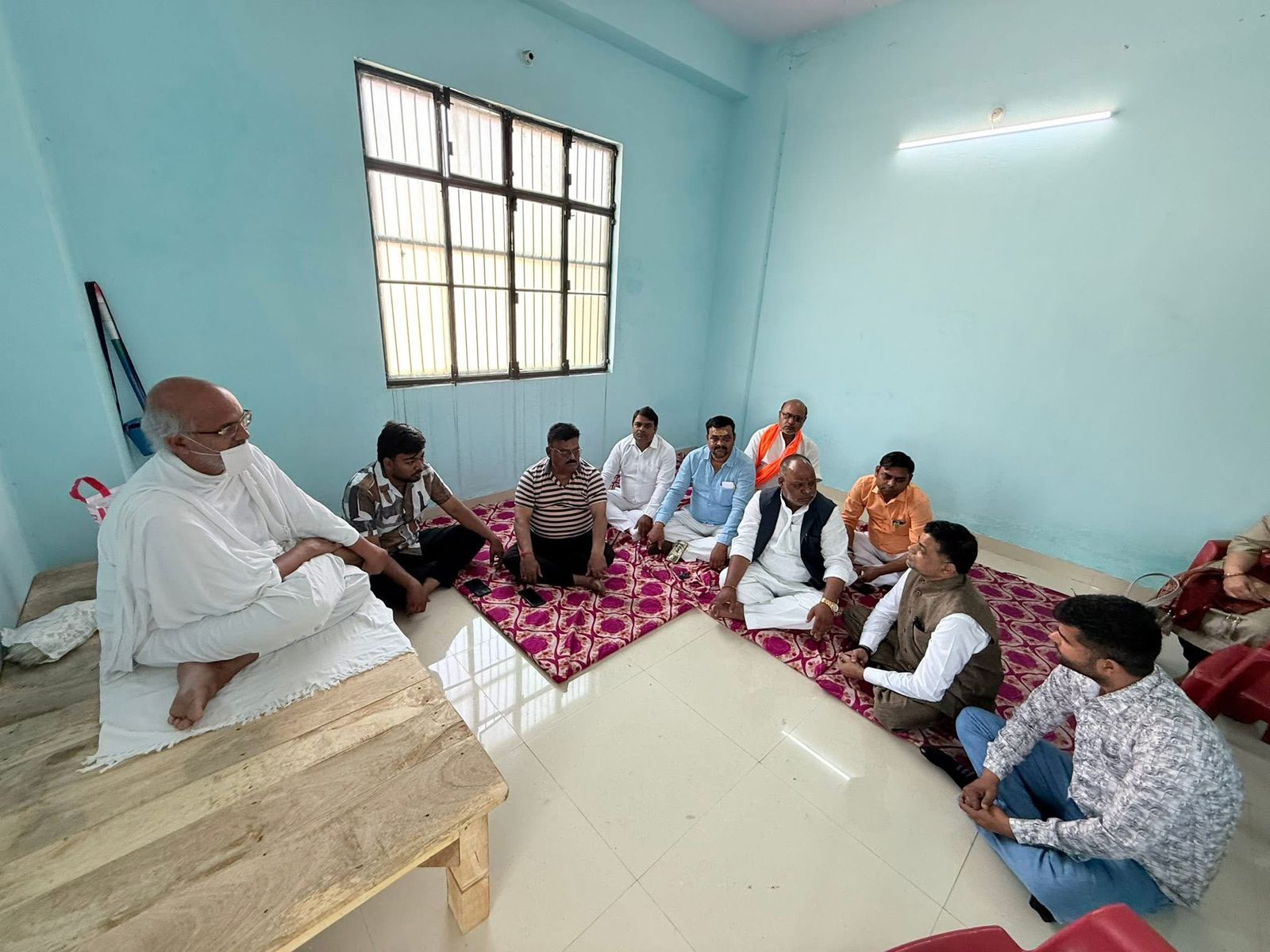 जैन मुनि मणिभद्र महाराज का राजातालाब में भव्य स्वागत