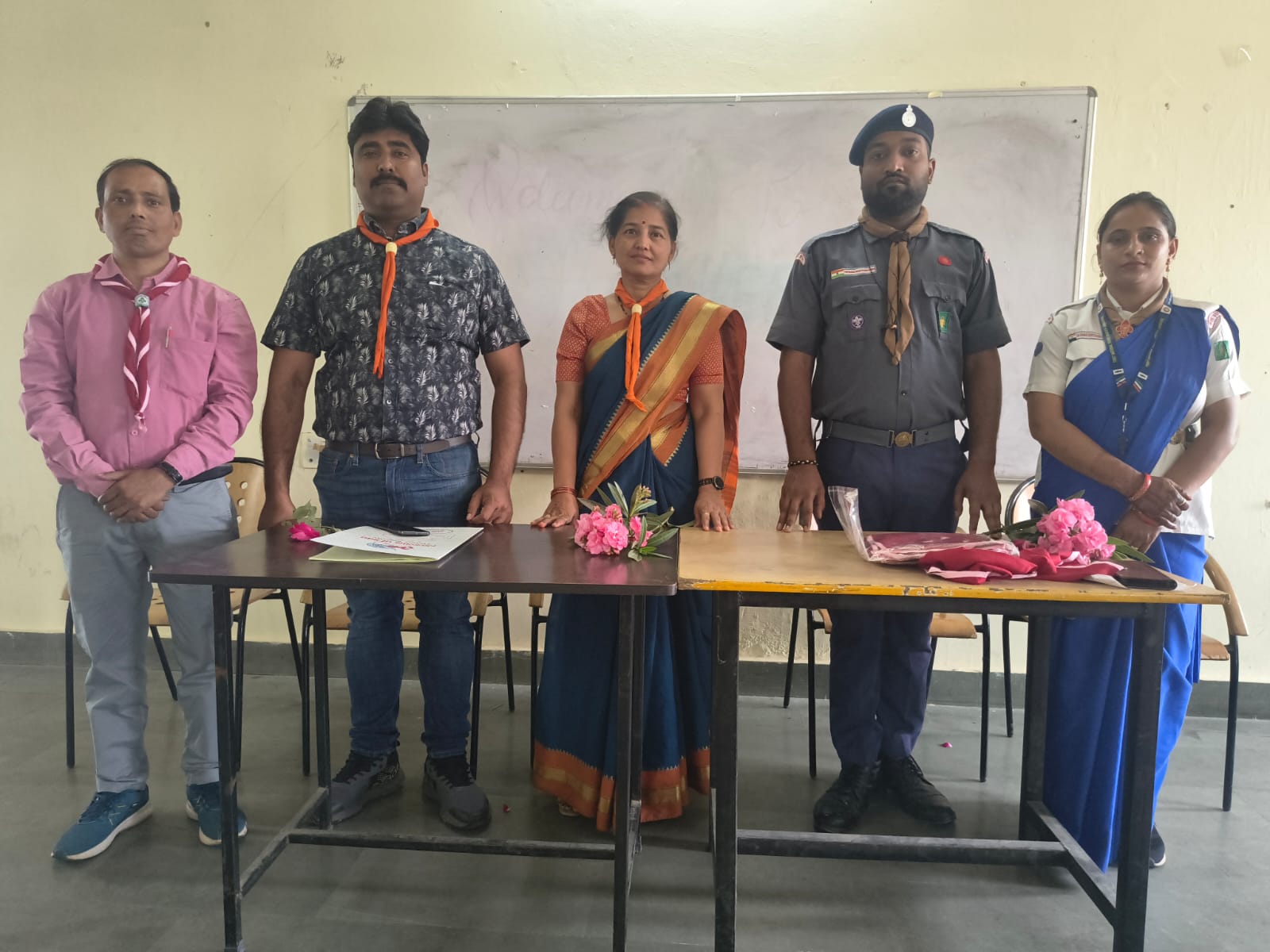 पाँच दिवसीय स्काउट-गाइड प्रशिक्षण शिविर का शुभारंभ