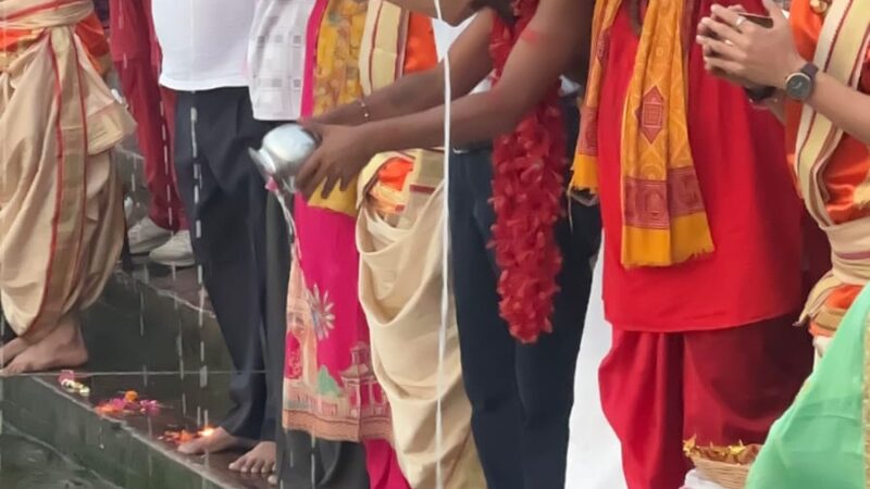 दशाश्वमेध घाट: नव संवत्सर पर किया गया महायज्ञ,हवन एवं वैदिक अनुष्ठान