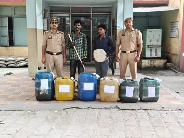 48 घंटे में डीजल चोरी गैंग का भंडाफोड़, 2 गिरफ्तार, 240 लीटर डीजल बरामद