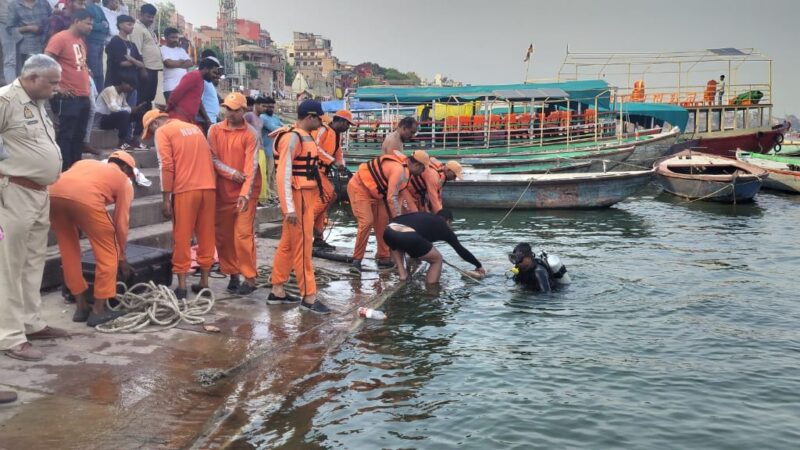 वाराणसी: केदार घाट पर गंगा में डूबने से किशोर की मौत