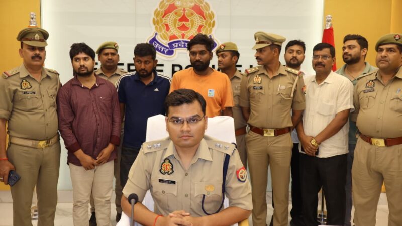 सोनभद्र में लूट कांड का खुलासा, पुलिस मुठभेड़ में दो बदमाश घायल, पांच गिरफ्तार