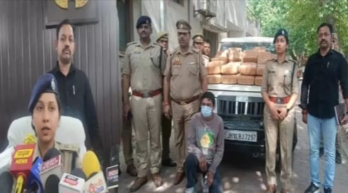 लालपुर : 88 किलो गांजा के साथ संगठित गैंग का शातिर तस्कर गिरफ्तार, साथी फरार