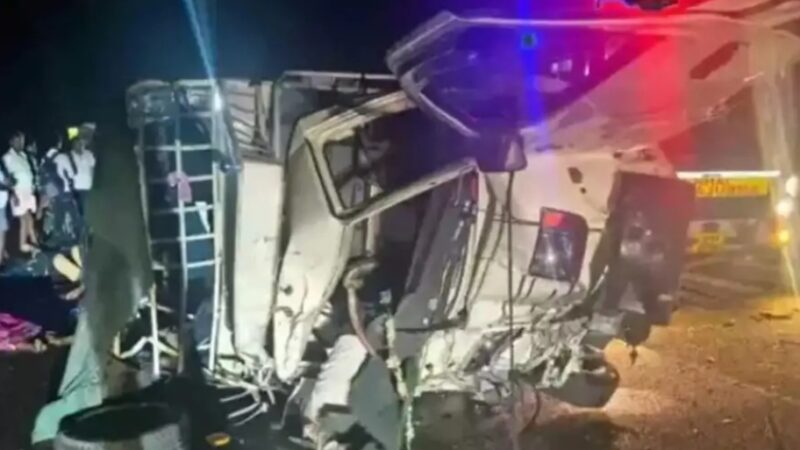 कुरनूल सड़क हादसे में 8 तीर्थयात्रियों की मौत