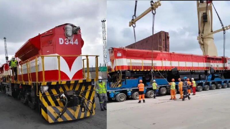 वाराणसी में बने रेल इंजन मोजाम्बिक पहुंचे