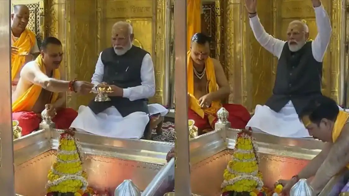 काशी में आस्था और जनसैलाब का संगम, 14 किमी रोड शो में गूंजा ‘हर-हर महादेव’