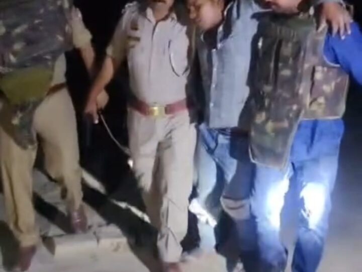 मनीष हत्याकांड के फरार आरोपियों से पुलिस की मुठभेड़, दो बदमाश घायल