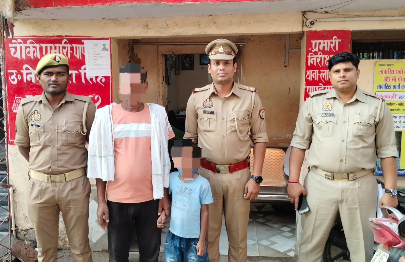 भटका मासूम सुरक्षित परिजनों को सौंपा, पुलिस की सराहना