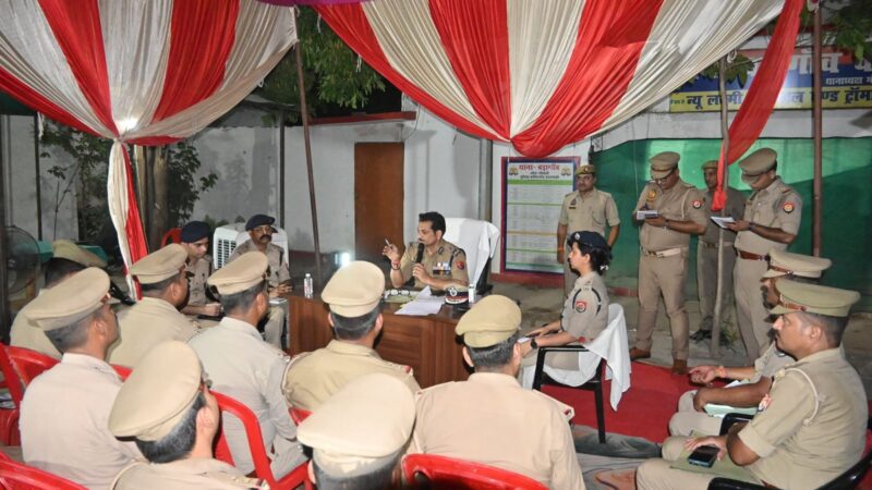 पुलिस आयुक्त ने पिंडरा सर्किल के थानों का किया निरीक्षण