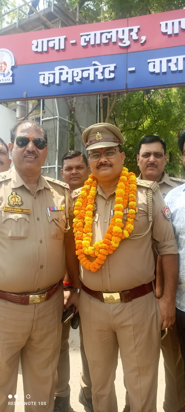 लालपुर-पांडेयपुर थाने में स्वागत और विदाई समारोह, भावुक हुए लोग