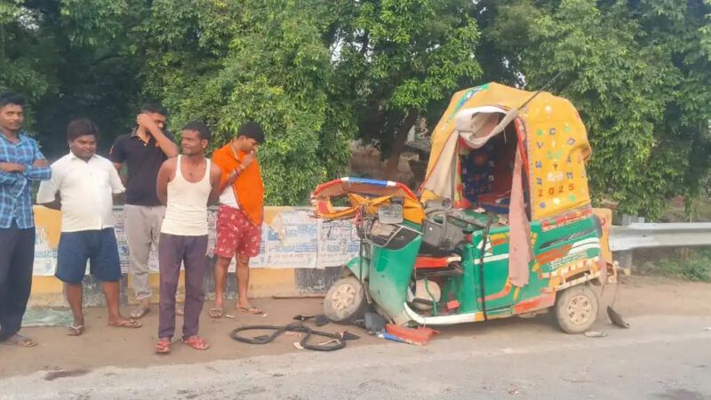 दाउदपुर में ट्रक–ऑटो की आमने-सामने टक्कर, दो की मौत, एक घायल