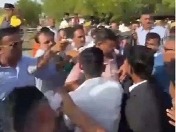 गिरल में उबाल: मजदूरों के समर्थन में धरने पर पहुंचे विधायक रविंद्र सिंह भाटी, खुद पर पेट्रोल छिड़कने से मचा हड़कंप
