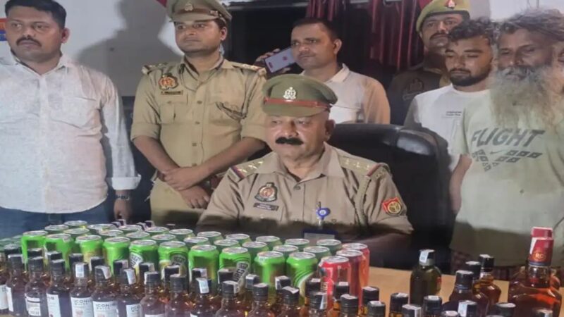 कैंट स्टेशन के सामने अवैध शराब का कारोबार पकड़ा गया, तीन गिरफ्तार