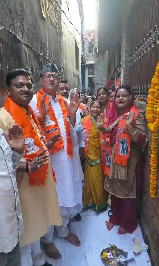 काजीपुरा खुर्द में जल निकासी निर्माण कार्य का शिलान्यास