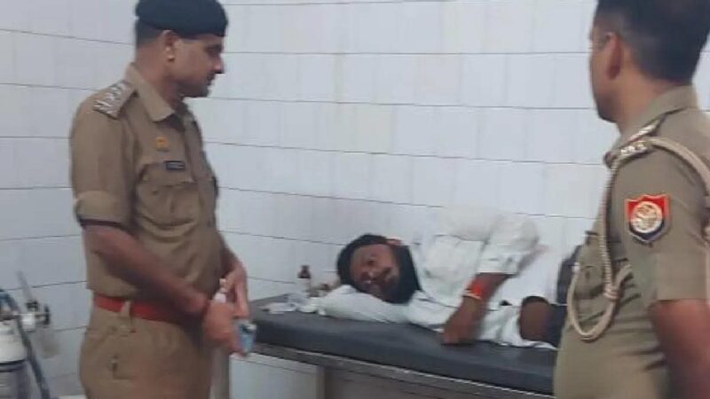 चंदौली में पुलिस और बदमाशों  के बीच मुठभेड़, घायल बदमाश समेत दो गिरफ्तार
