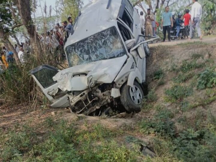 कार-ट्रैक्टर की भीषण टक्कर में इंस्पेक्टर की मौत, पुलिस महकमे में शोक
