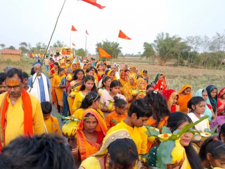 108 कलश शोभायात्रा के साथ हनुमंत महायज्ञ, कथा एवं महादिव्य दरबार का शुभारंभ
