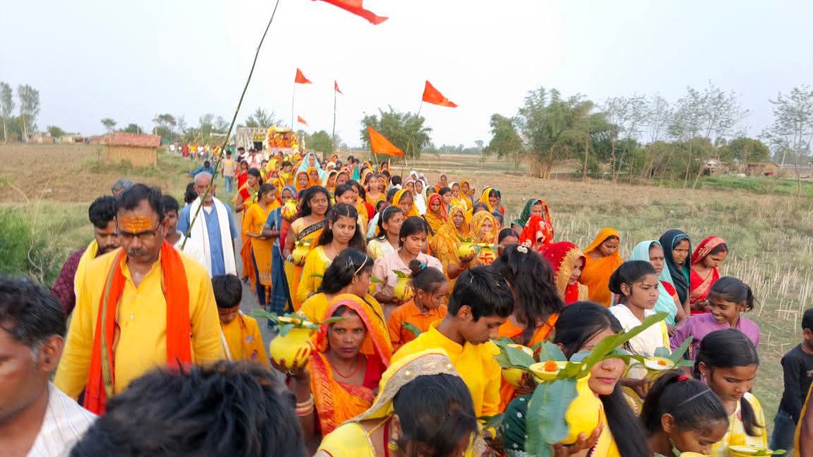 108 कलश शोभायात्रा के साथ हनुमंत महायज्ञ, कथा एवं महादिव्य दरबार का शुभारंभ