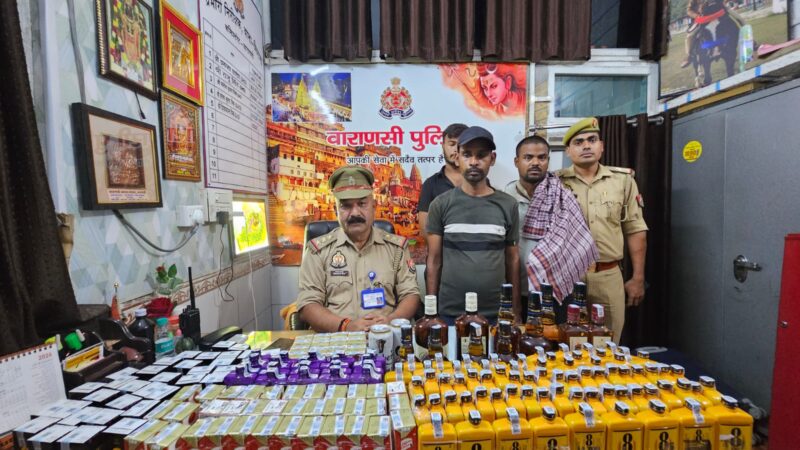 रोडवेज बस स्टैंड से 37 लीटर अवैध अंग्रेजी शराब बरामद, तीन तस्कर गिरफ्तार