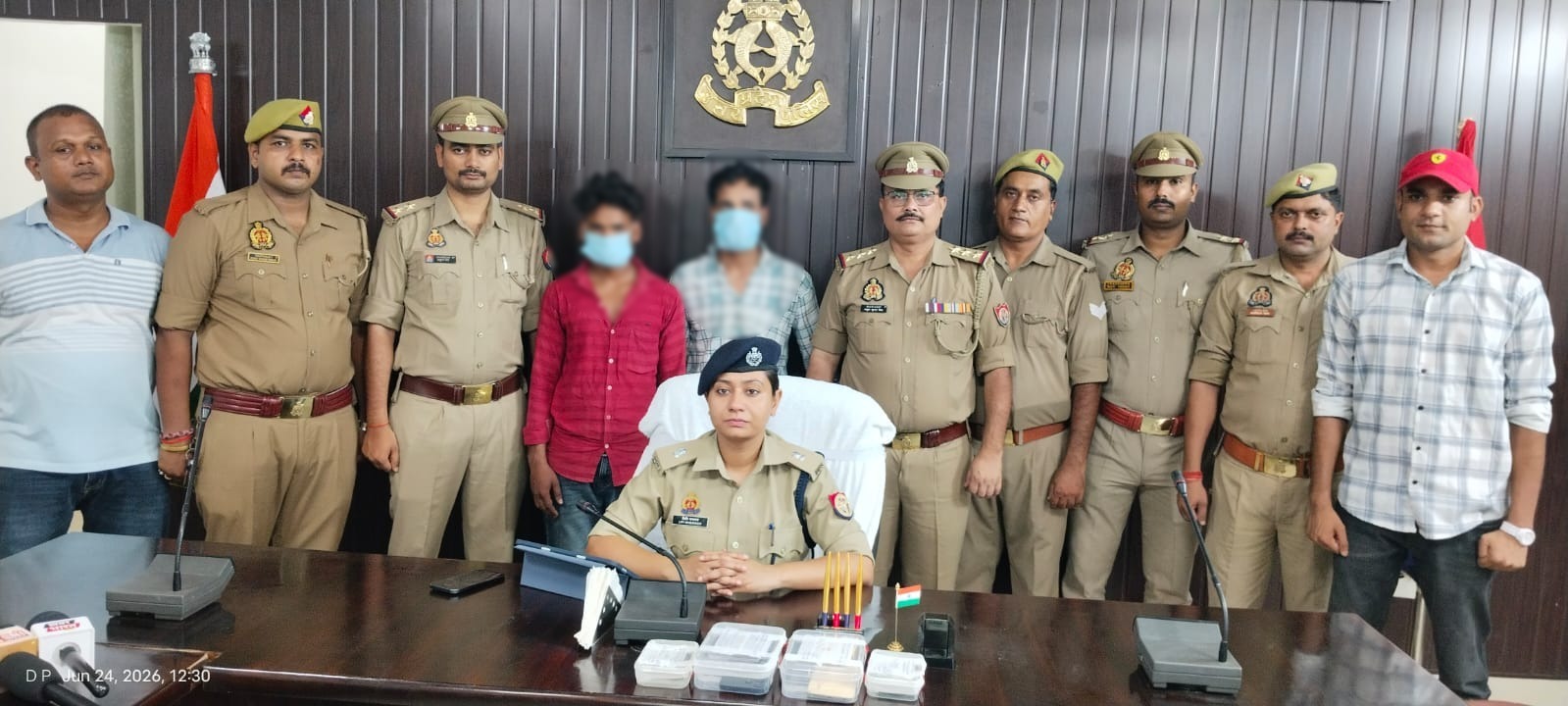 लालपुर: बुजुर्ग महिला से छिनैती करने वाले दो गिरफ्तार