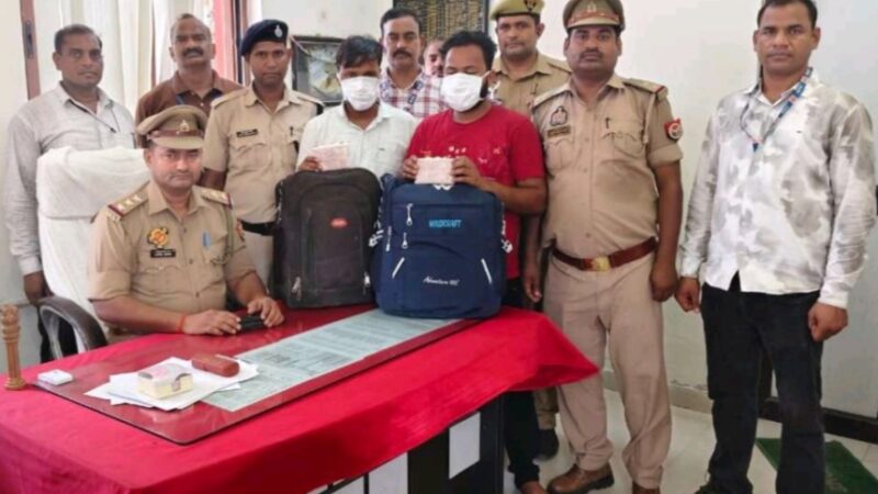 जीआरपी : 34.56 लीटर अवैध अंग्रेजी शराब के साथ दो तस्कर गिरफ्तार