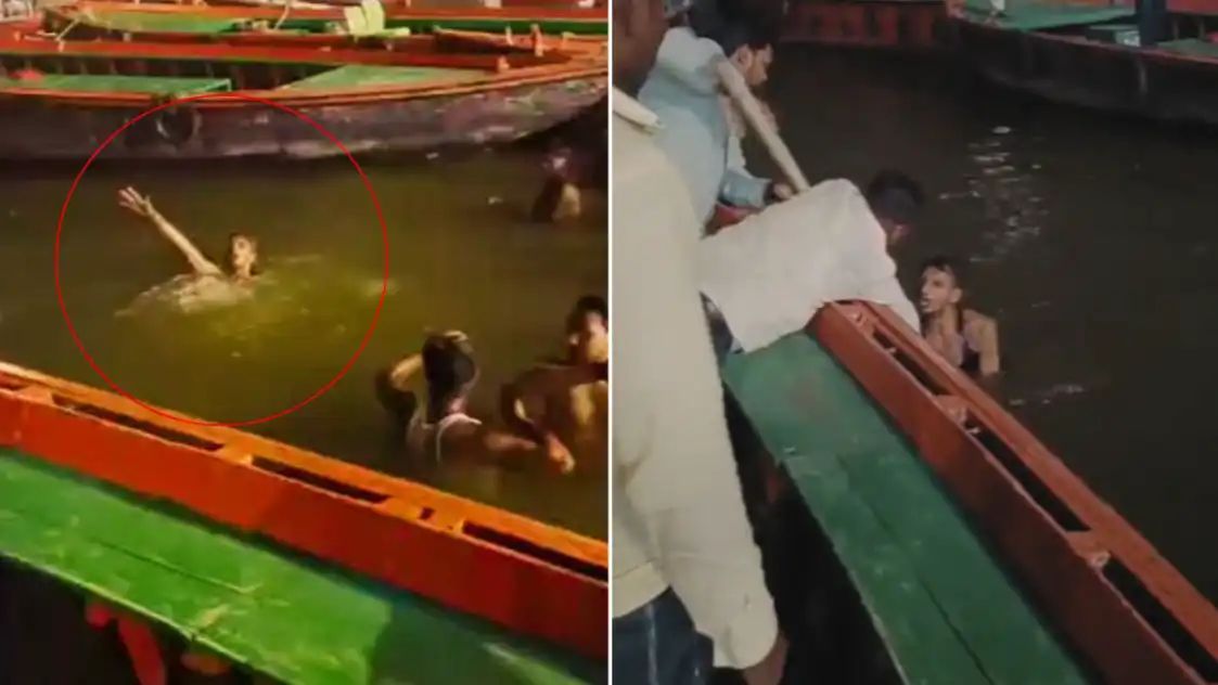 गंगा में डूब रहे युवक को नाविकों ने बचाया, टला बड़ा हादसा