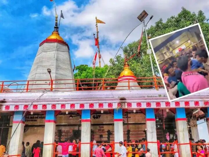गर्भगृह में श्रद्धालु और पुलिसकर्मी के बीच नोकझोंक, वीडियो वायरल होने से मचा हड़कंप