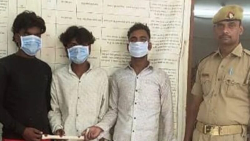 ट्रकों के टायर चोरी करने वाले तीन शातिर चोरों को दबोचा