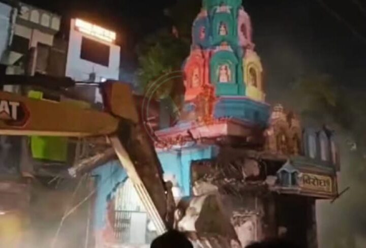 काली मंदिर ध्वस्तीकरण के दौरान हादसा, पीडब्ल्यूडी कर्मचारी की मौत