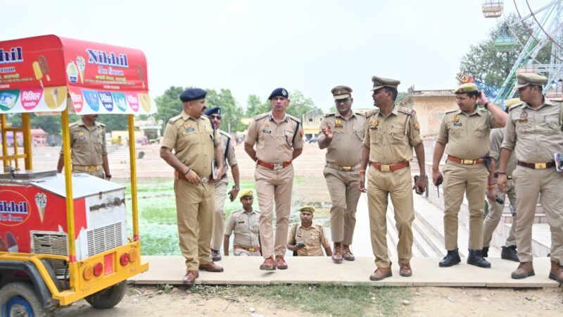 रथयात्रा मेले की सुरक्षा तैयारियों का एडीशनल सीपी ने लिया जायजा