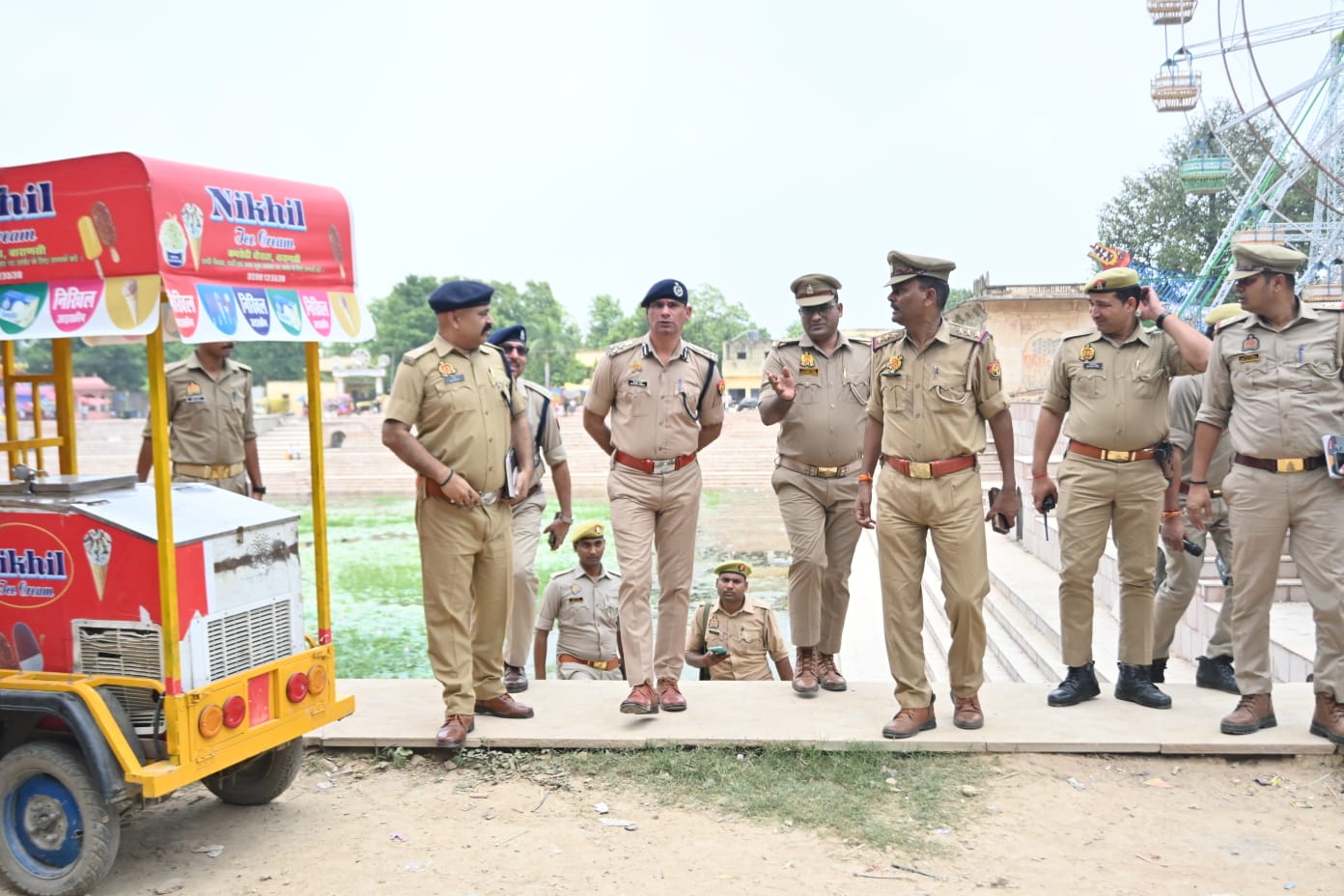 रथयात्रा मेले की सुरक्षा तैयारियों का एडीशनल सीपी ने लिया जायजा