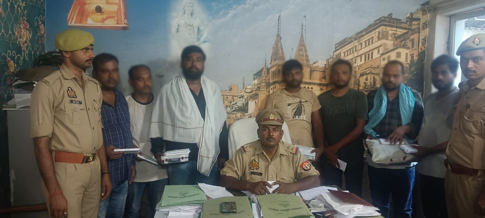 पहड़िया मंडी में जुए के अड्डे पर  छापेमारी में 7 जुआरी गिरफ्तार