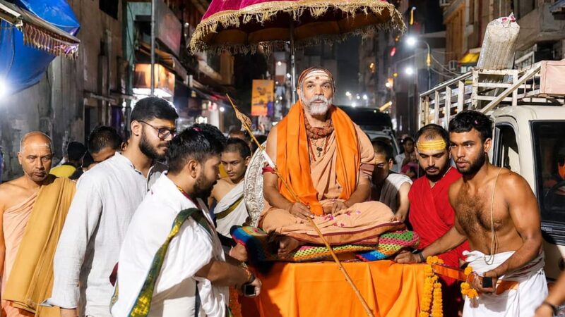 गविष्ठी धर्मयुद्ध यात्रा पूर्ण कर काशी पहुंचे शंकराचार्य अविमुक्तेश्वरानंद, 27 तक रहेगा प्रवास