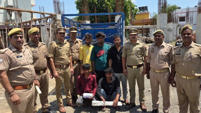 285 किलो सरकारी बिजली के तार संग 5 चोर गिरफ्तार