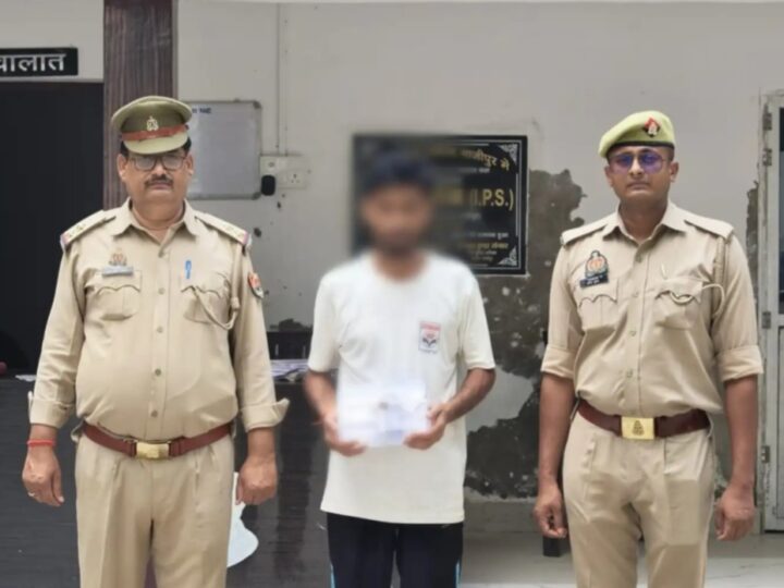 गाजीपुर में गैंगस्टर तमंचे समेत गिरफ्तार