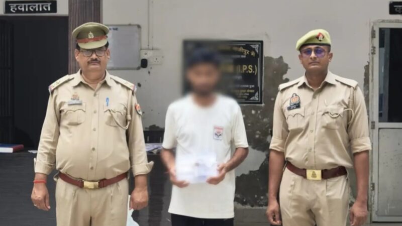 गाजीपुर में गैंगस्टर तमंचे समेत गिरफ्तार