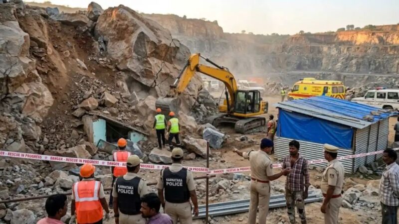 बेंगलुरु की पत्थर खदान में बड़ा हादसा, चट्टान गिरने से बिहार के आठ मजदूरों की मौत