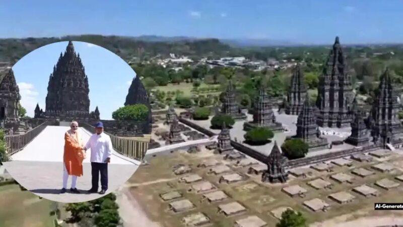 प्रम्बानन मंदिर पहुंचे पीएम मोदी, भारत करेगा जीर्णोद्धार में सहयोग