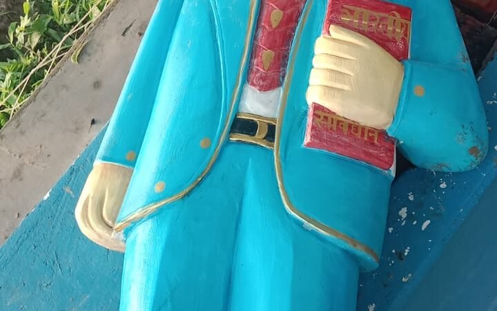 चौबेपुर के गौरडी में मूर्तियाँ खंडित: बुद्ध-बाबा साहब की प्रतिमाएँ तोड़ीं, मौके पर भारी पुलिस बल