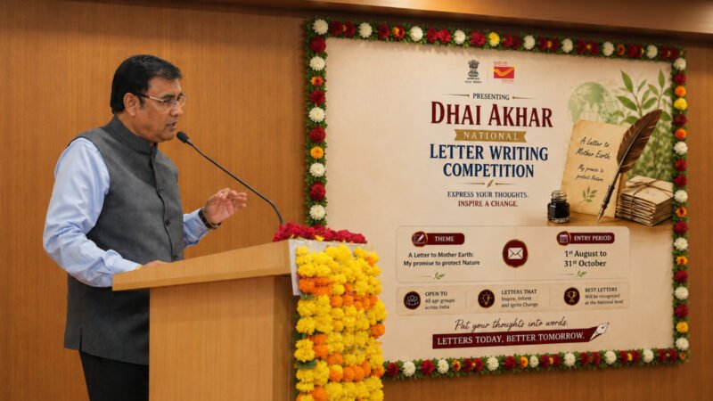 डाक विभाग की ‘ढाई आखर’ राष्ट्रीय पत्र लेखन प्रतियोगिता शुरू