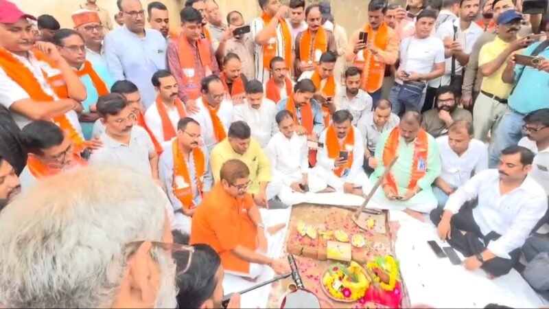 दालमंडी मार्ग चौड़ीकरण परियोजना का भूमिपूजन, निर्माण कार्य का शुभारंभ