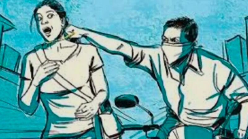 मॉर्निंग वॉक पर निकली महिला से चेन स्नेचिंग