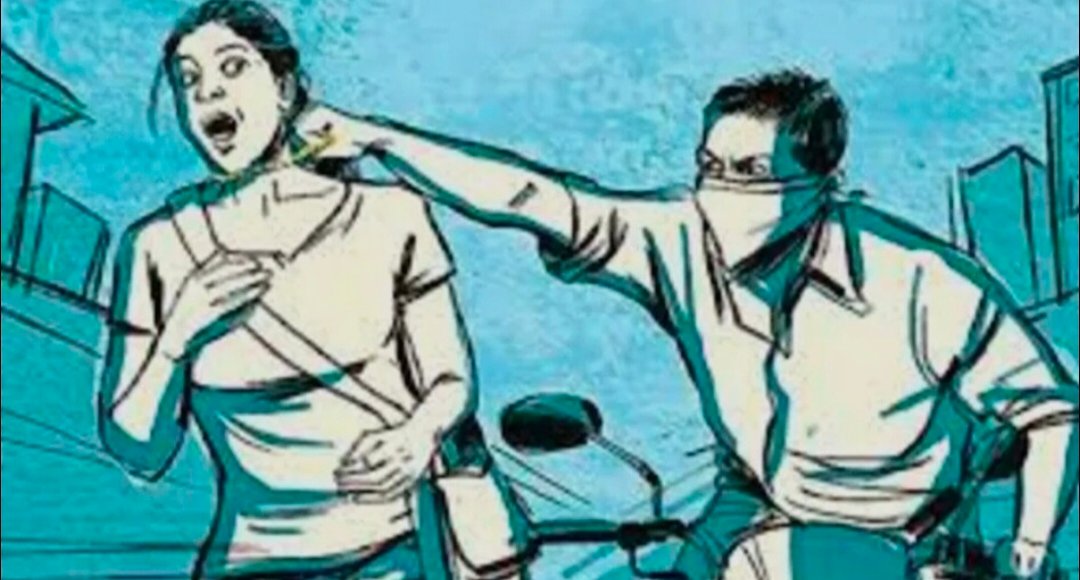 मॉर्निंग वॉक पर निकली महिला से चेन स्नेचिंग
