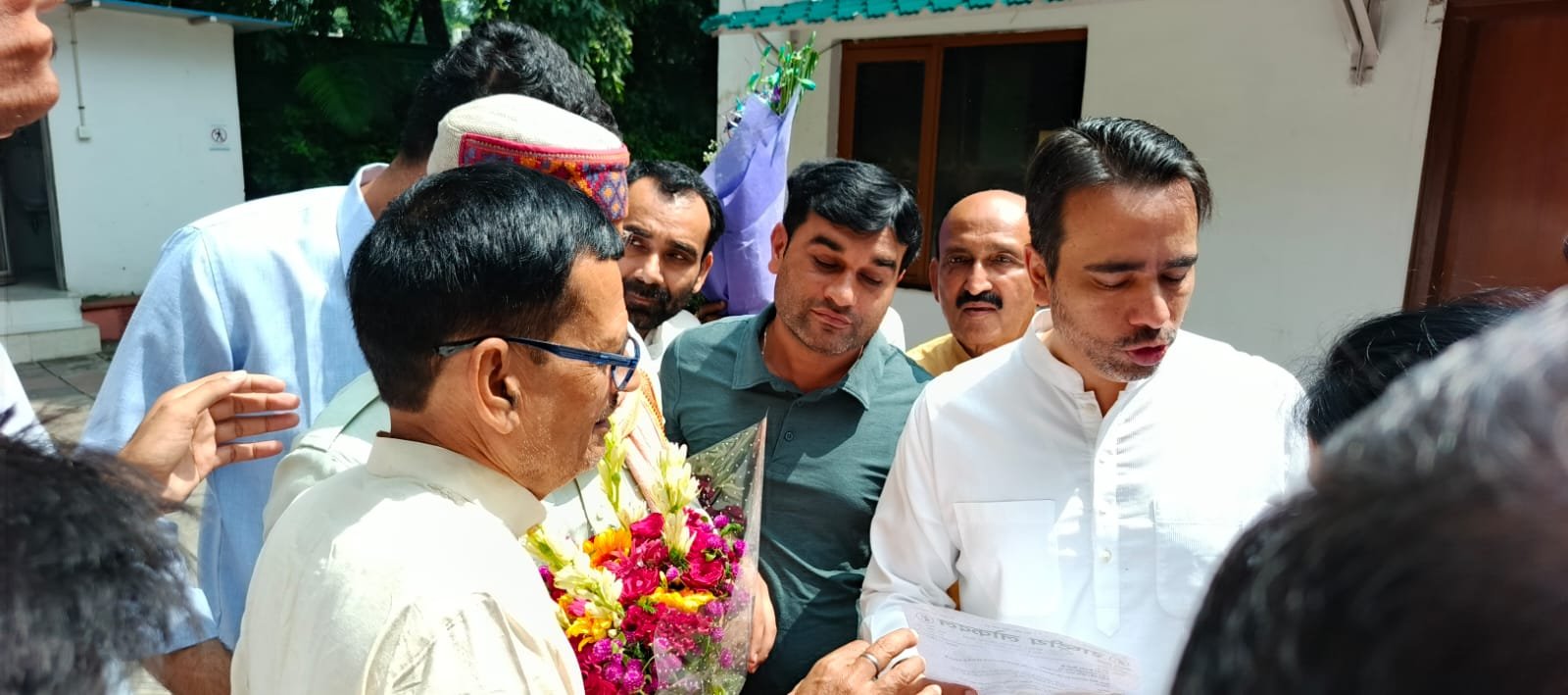 विंध्य एक्सप्रेस-वे से प्रभावित किसानों की समस्याओं को लेकर जयंत चौधरी से मिले श्रीकांत त्रिपाठी