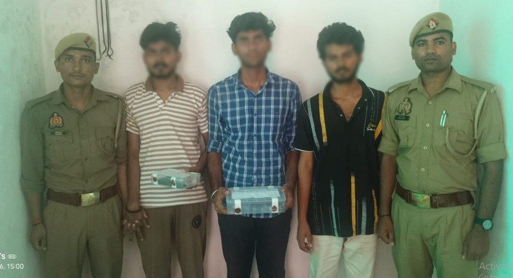 अवैध असलहों के साथ तीन गिरफ्तार, लूट की योजना नाकाम