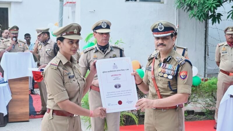 निकिता सिंह को मिला डीजीपी सिल्वर मेडल