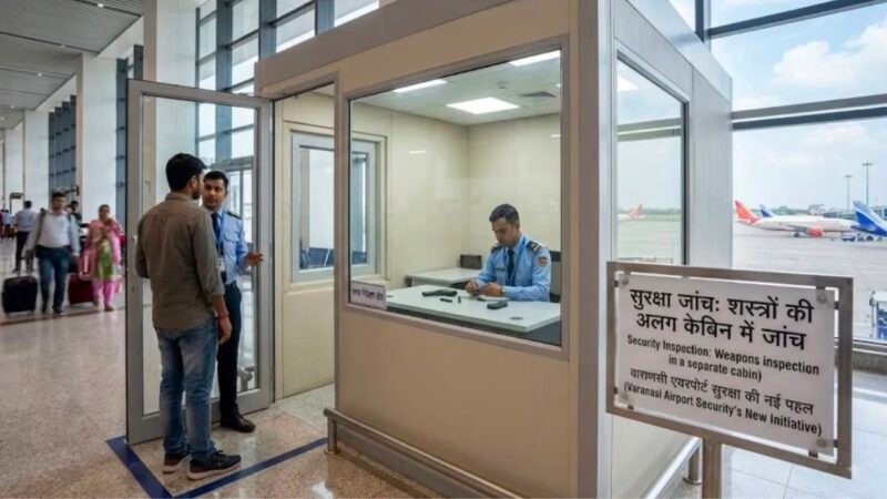 वाराणसी एयरपोर्ट : हथियार जांच के लिए बनेगा अलग केबिन