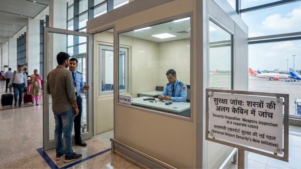 वाराणसी एयरपोर्ट : हथियार जांच के लिए बनेगा अलग केबिन