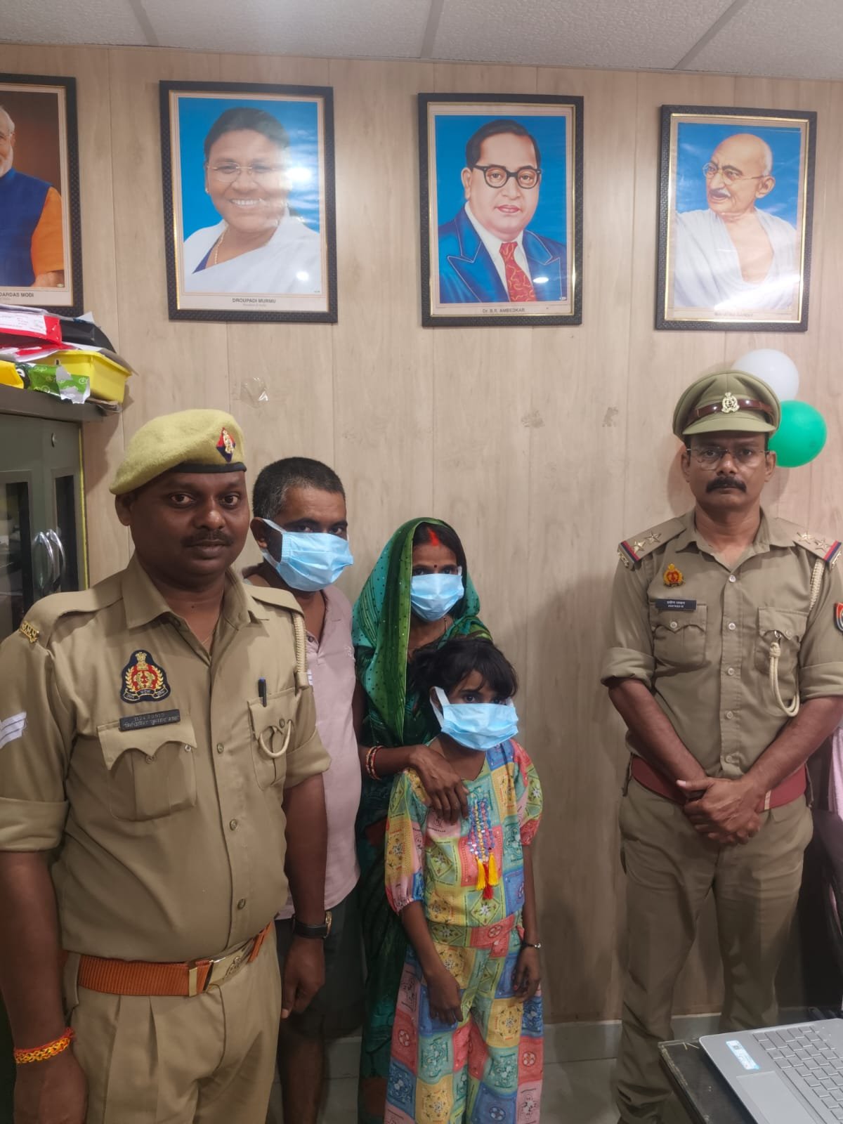 मंडुआडीह : भटकी बालिका को पुलिस ने एक घंटे में किया सकुशल बरामद